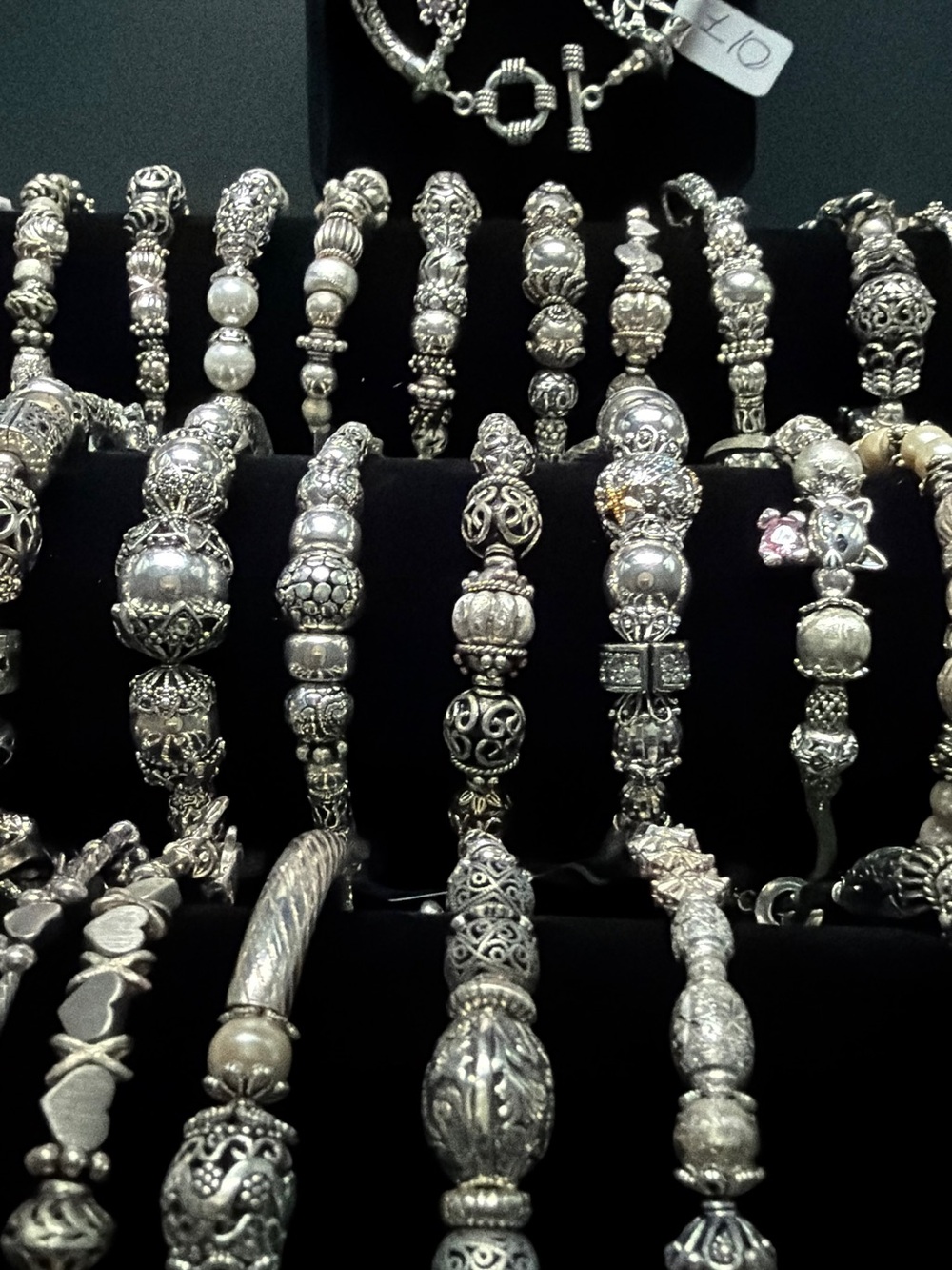 🥀Women's STERLING SILVER - Ornate Beaded Designs-PEARLS.🥀coming Sept. 1st 2026